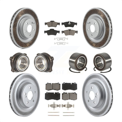 [Avant + Arrière] Kit de Roulement de roue pour Mercedes-Benz S550 CL550 S350 KBB-117900 par Transit Auto