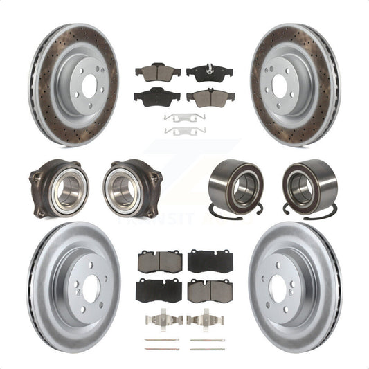 [Avant + Arrière] Kit de Roulement de roue pour Mercedes-Benz S550 CL550 S350 KBB-117900 par Transit Auto