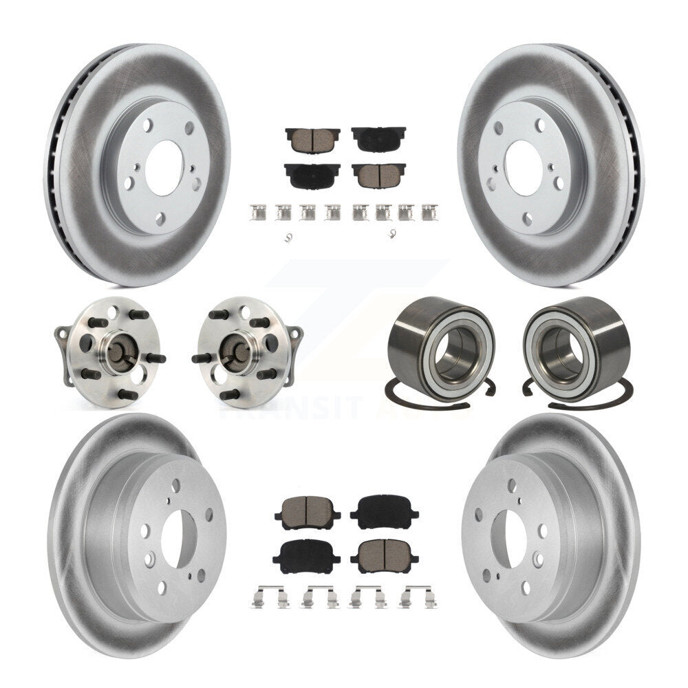 [Avant + Arrière] Kit de Roulement de roue pour 2000-2001 Toyota Camry 3.0L avec 4-Wheel ABS Vehicles Manufactured In Japan KBB-117907