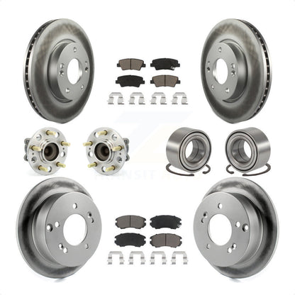 [Avant + Arrière] Kit de Roulement de roue pour 2010 Hyundai Sonata 2.4L KBB-117989 par Transit Auto