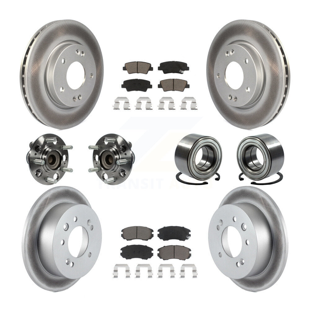 [Avant + Arrière] Kit de Roulement de roue pour 2010 Hyundai Elantra Sedan avec Non-ABS From 03 23 10 KBB-117991