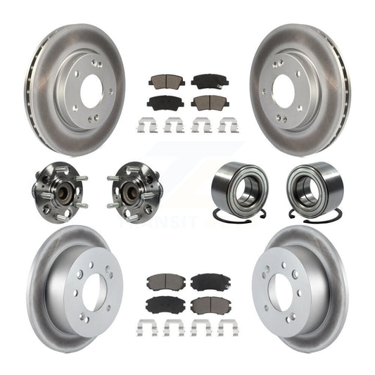 [Avant + Arrière] Kit de Roulement de roue pour 2010 Hyundai Elantra Sedan avec Non-ABS From 03 23 10 KBB-117991