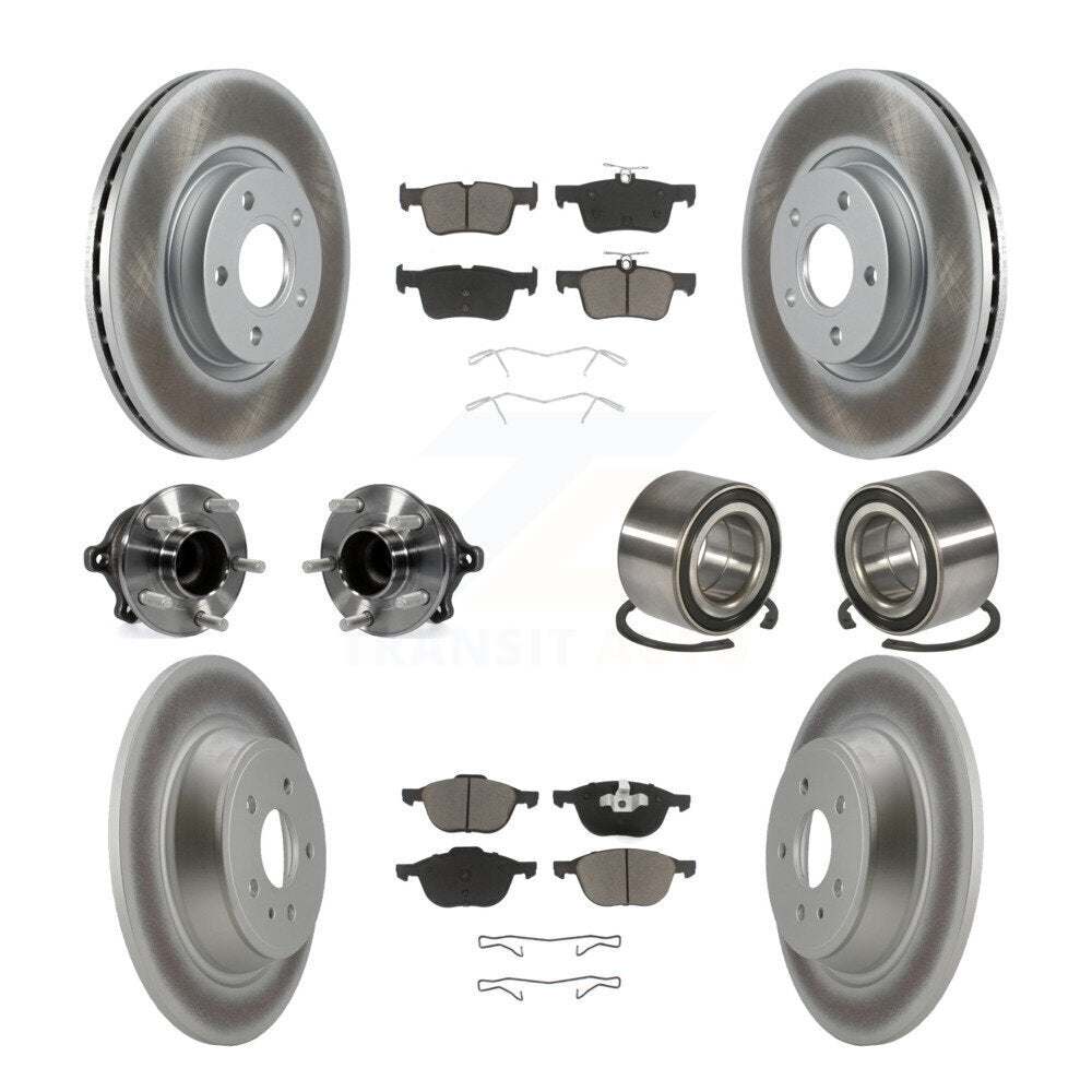 [Avant + Arrière] Kit de Roulement de roue pour 2017-2019 Ford Escape FWD avec 2.5L 1.5L sans Parking Assist KBB-117997