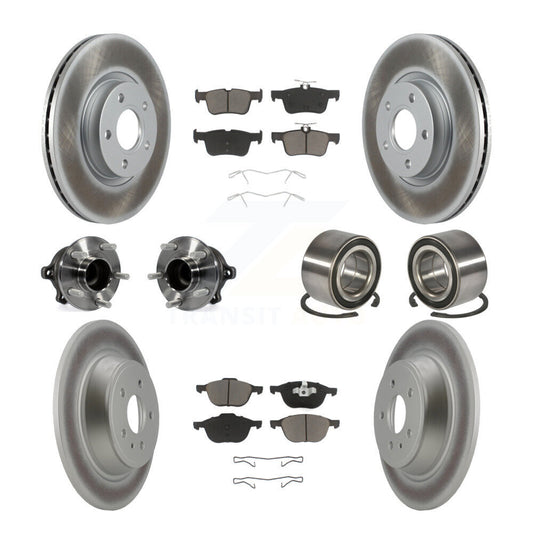 [Avant + Arrière] Kit de Roulement de roue pour 2017-2019 Ford Escape FWD avec 2.5L 1.5L sans Parking Assist KBB-117997