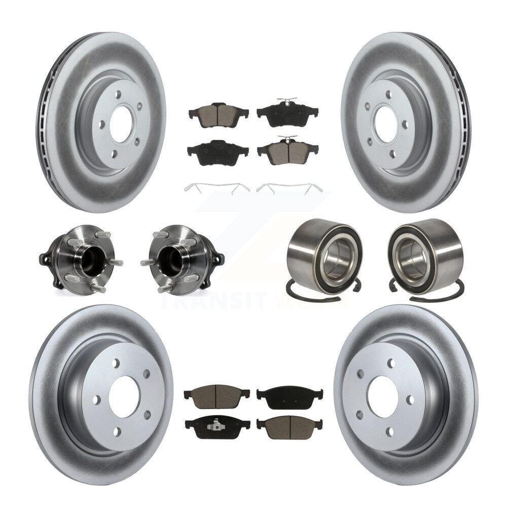 [Avant + Arrière] Kit de Roulement de roue pour 2013-2016 Ford Escape FWD avec 2.0L sans Parking Assist KBB-117999