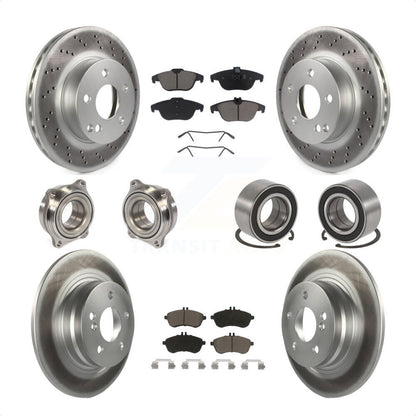 [Avant + Arrière] Kit de Roulement de roue pour 2010 Mercedes-Benz C300 C250 AWD KBB-118049 par Transit Auto