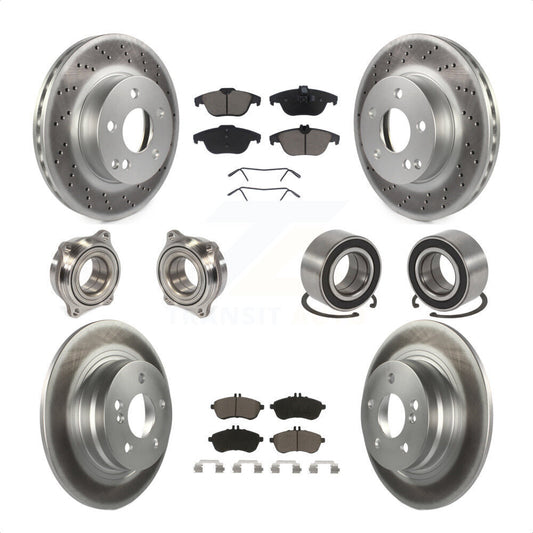 [Avant + Arrière] Kit de Roulement de roue pour 2010 Mercedes-Benz C300 C250 AWD KBB-118049 par Transit Auto