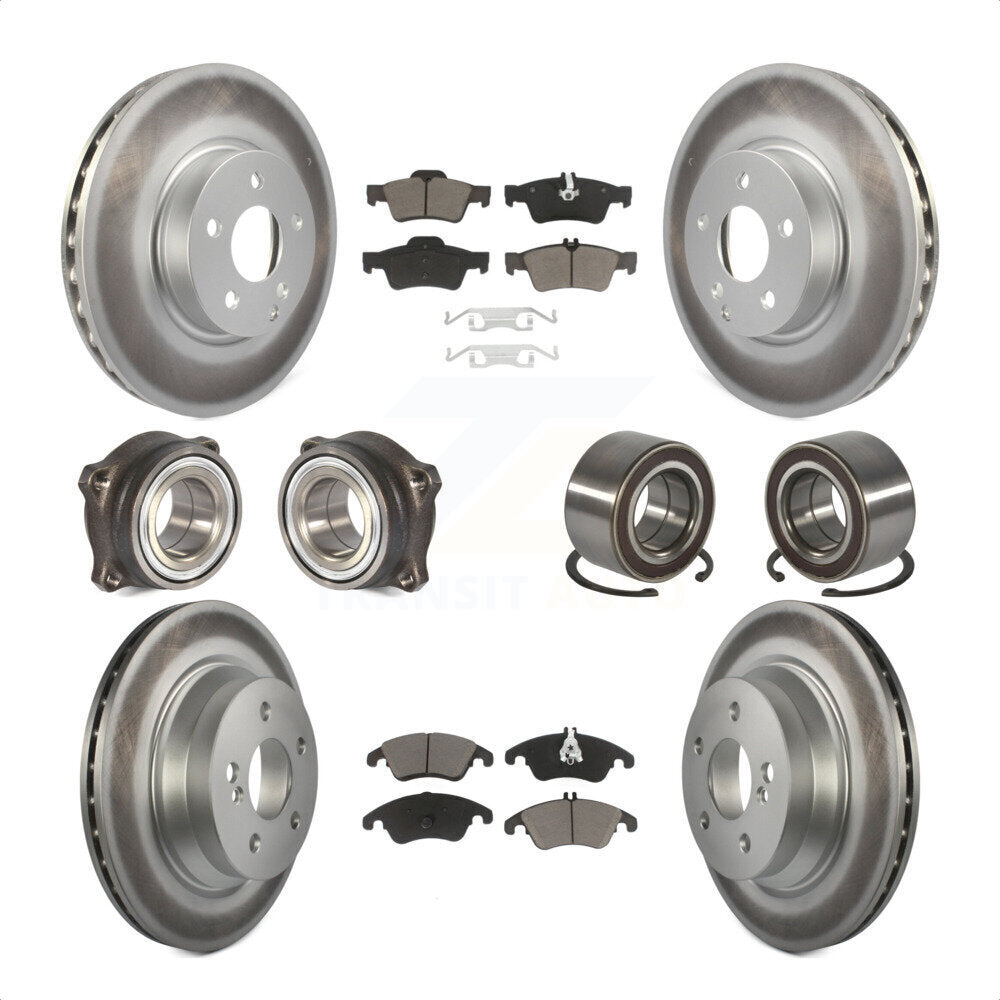 [Avant + Arrière] Kit de Roulement de roue pour Mercedes-Benz E350 E400 avec 322mm Diameter Rotor KBB-118086 par Transit Auto