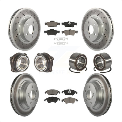 [Avant + Arrière] Kit de Roulement de roue pour Mercedes-Benz E350 E400 avec 322mm Diameter Rotor KBB-118087 par Transit Auto