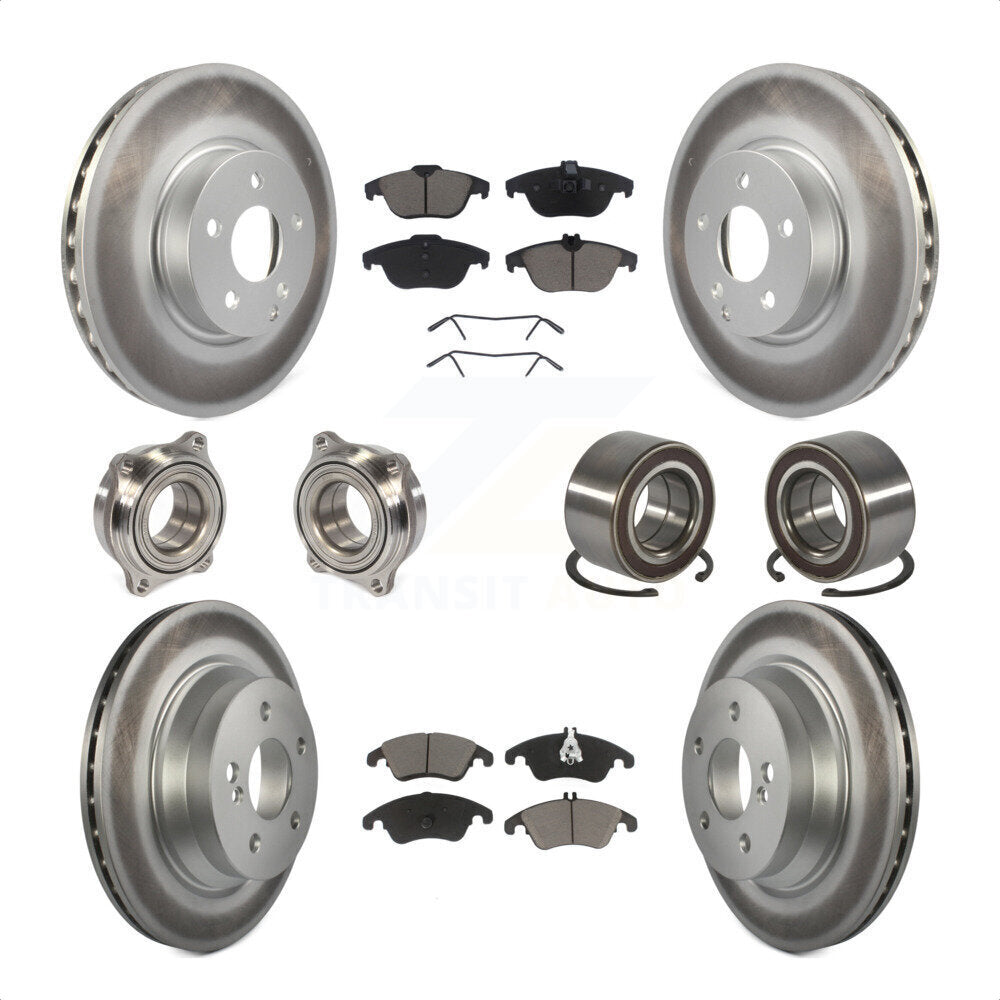 [Avant + Arrière] Kit de Roulement de roue pour 2014 Mercedes-Benz E350 Convertible Coupe avec 322mm Diameter Rotor KBB-118088 par Transit Auto