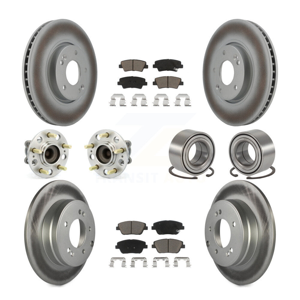 [Avant + Arrière] Kit de Roulement de roue pour Hyundai Sonata Kia Optima KBB-118099