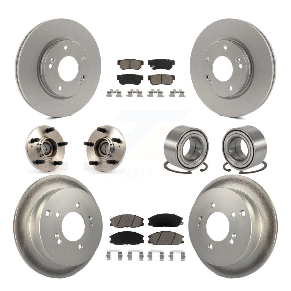 [Avant + Arrière] Kit de Roulement de roue pour 2001-2006 Hyundai Santa Fe FWD avec Non-ABS avec 276mm Diameter Rotor KBB-118107