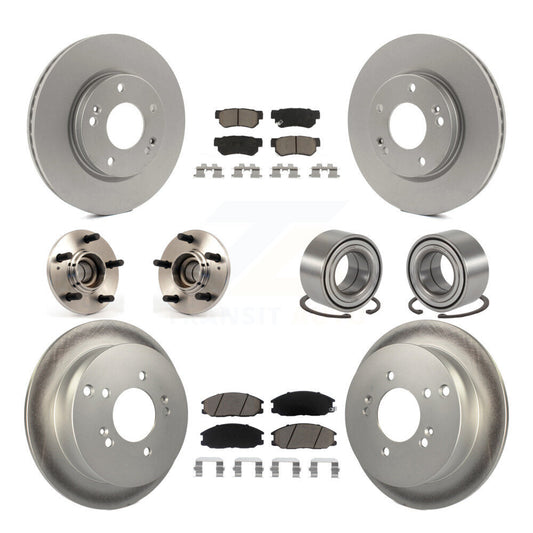 [Avant + Arrière] Kit de Roulement de roue pour 2001-2006 Hyundai Santa Fe FWD avec Non-ABS avec 276mm Diameter Rotor KBB-118107