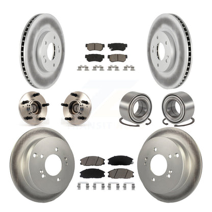 [Avant + Arrière] Kit de Roulement de roue pour 2001-2006 Hyundai Santa Fe FWD avec Non-ABS avec 294mm Diameter Rotor KBB-118108