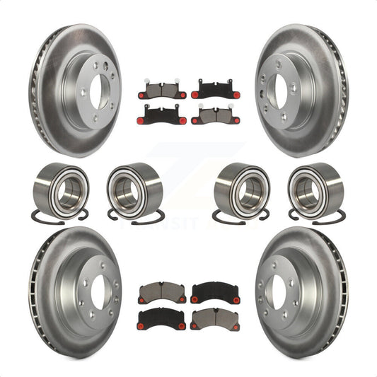 [Avant + Arrière] Kit de Roulement de roue pour 2016-2017 Volkswagen Touareg KBB-118496 par Transit Auto