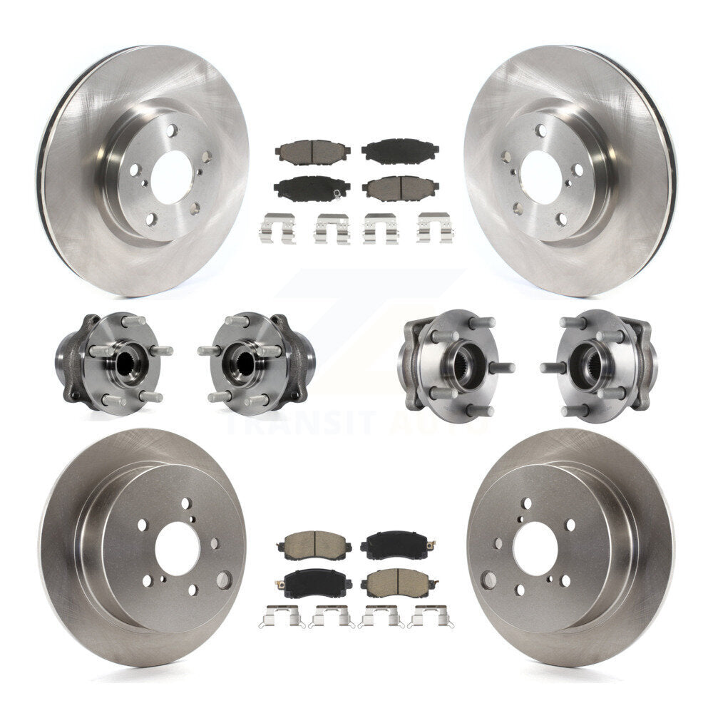 [Avant + Arrière] Kit d'ensemble roulement de roue et moyeu pour 2017-2019 Subaru Impreza avec 276mm Diameter Rotor KBB-118995