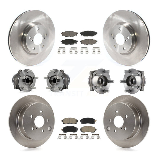 [Avant + Arrière] Kit d'ensemble roulement de roue et moyeu pour 2017-2019 Subaru Impreza avec 276mm Diameter Rotor KBB-118995
