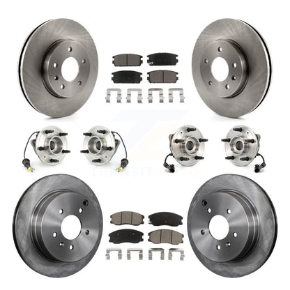 [Avant + Arrière] Kit d'ensemble roulement de roue et moyeu pour Chevrolet Equinox Saturn Vue Captiva Sport Pontiac Torrent Suzuki XL-7 KBB-119006