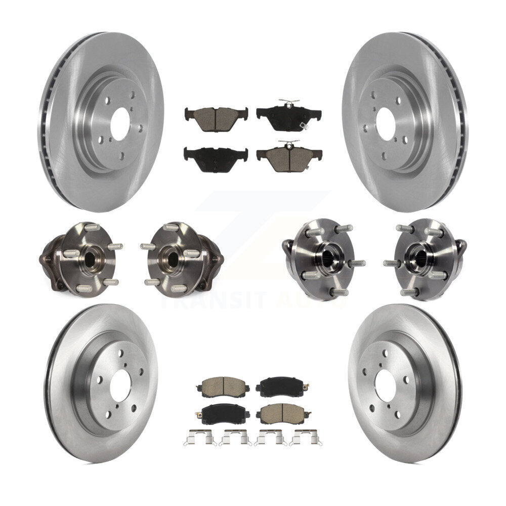 [Avant + Arrière] Kit d'ensemble roulement de roue et moyeu pour 2019 Subaru Forester avec 316mm Diameter Rotor KBB-119007