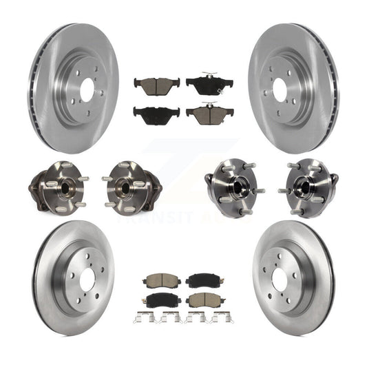 [Avant + Arrière] Kit d'ensemble roulement de roue et moyeu pour 2019 Subaru Forester avec 316mm Diameter Rotor KBB-119007