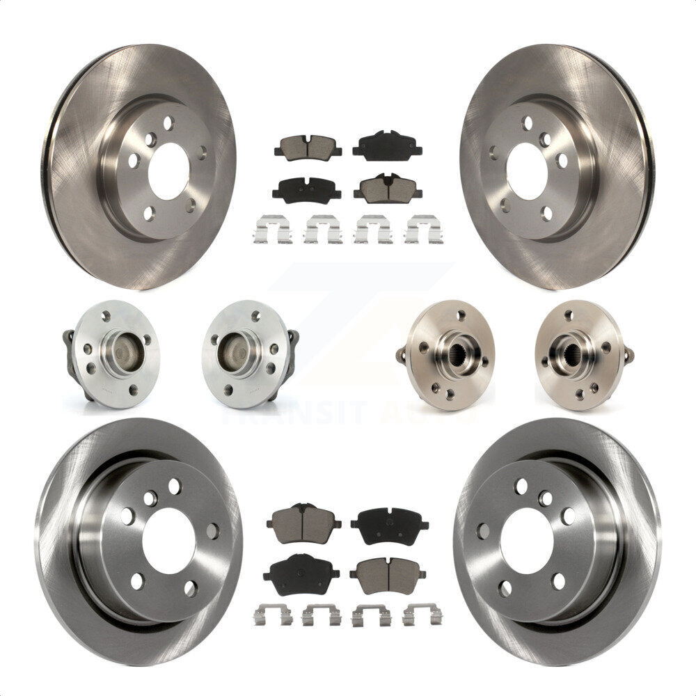 [Avant + Arrière] Kit d'ensemble roulement de roue et moyeu pour 2015 Mini Cooper Convertible avec 2.0L 1.5L avec 294mm Diameter Rotor KBB-119011 par Transit Auto