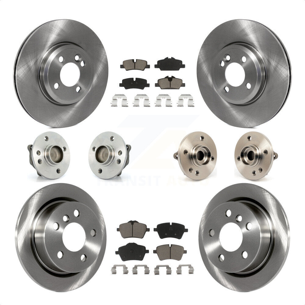 [Avant + Arrière] Kit d'ensemble roulement de roue et moyeu pour 2015 Mini Cooper Convertible avec 2.0L 1.5L avec 294mm Diameter Rotor KBB-119013 par Transit Auto