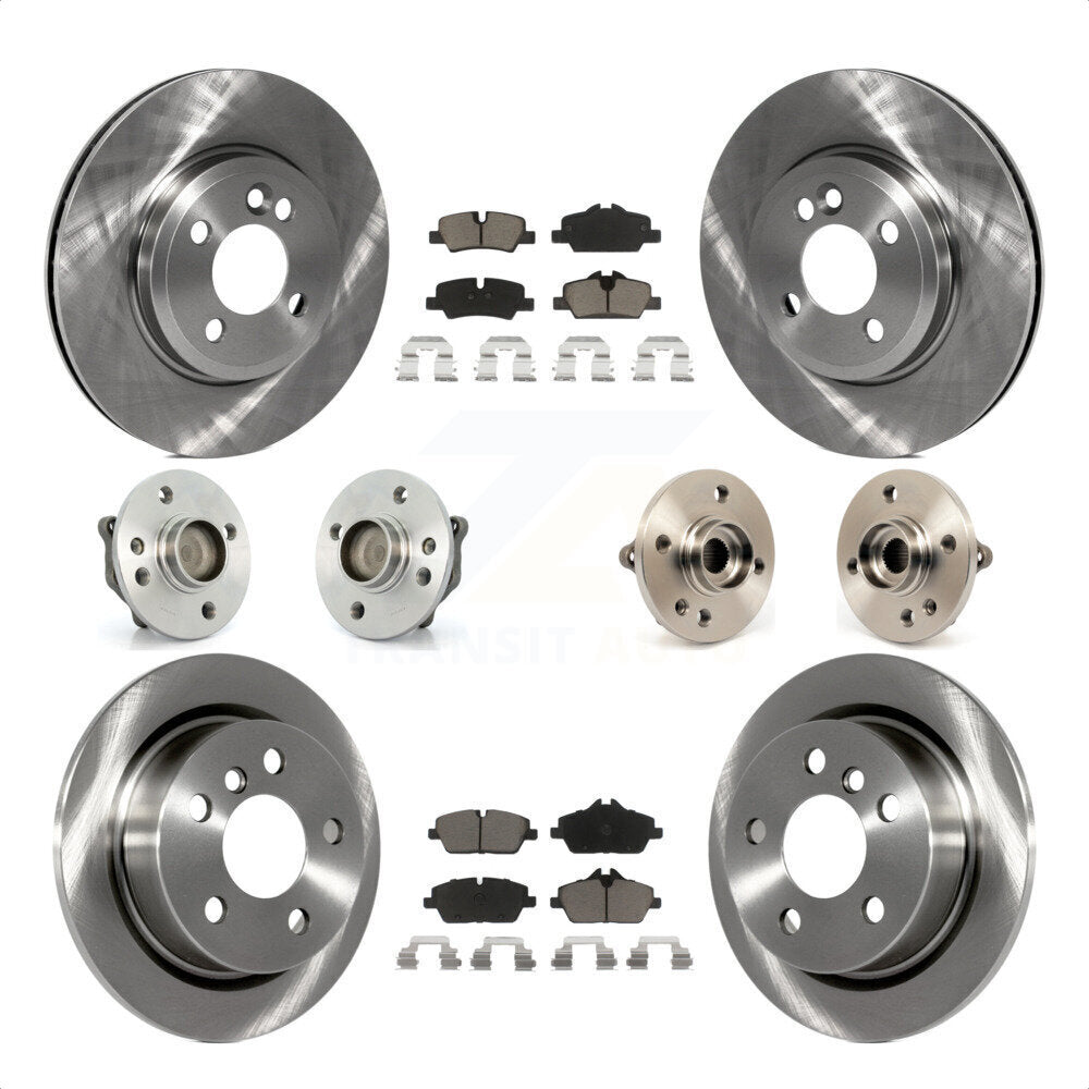 [Avant + Arrière] Kit d'ensemble roulement de roue et moyeu pour 2015 Mini Cooper Convertible avec 2.0L 1.5L avec 280mm Diameter Rotor KBB-119014 par Transit Auto