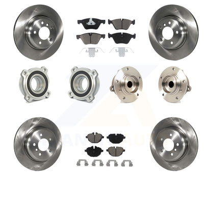 [Avant + Arrière] Kit d'ensemble roulement de roue et moyeu pour 2011 BMW 528i sans Performance Brakes KBB-119015 par Transit Auto