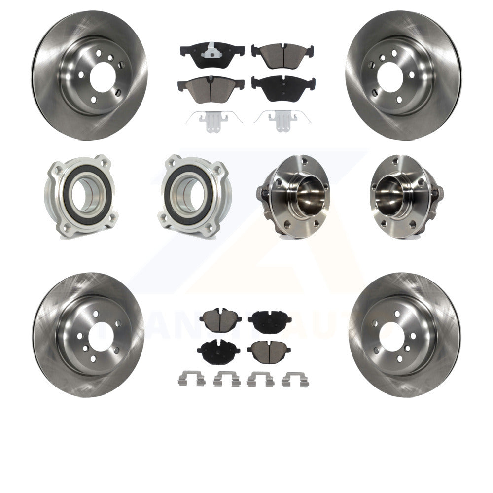 [Avant + Arrière] Kit d'ensemble roulement de roue et moyeu pour 2012 BMW 528i sans Performance Brakes KBB-119016 par Transit Auto