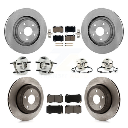 [Avant + Arrière] Kit d'ensemble roulement de roue et moyeu pour 2006-2010 Jeep Grand Cherokee SRT8 KBB-119018