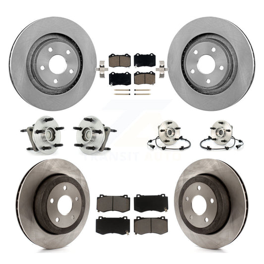[Avant + Arrière] Kit d'ensemble roulement de roue et moyeu pour 2006-2010 Jeep Grand Cherokee SRT8 KBB-119018