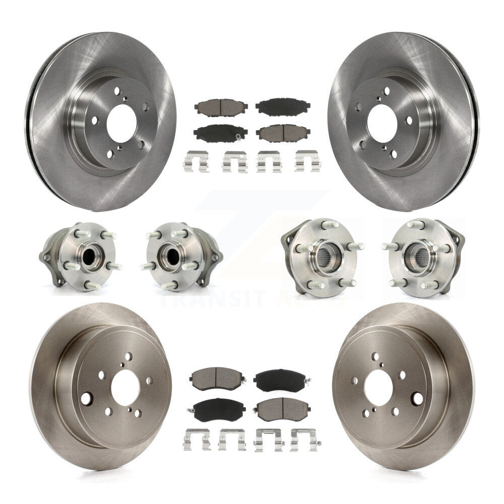 [Avant + Arrière] Kit d'ensemble roulement de roue et moyeu pour 2011 Subaru Impreza Outback Sport 2.5i Premium KBB-119023