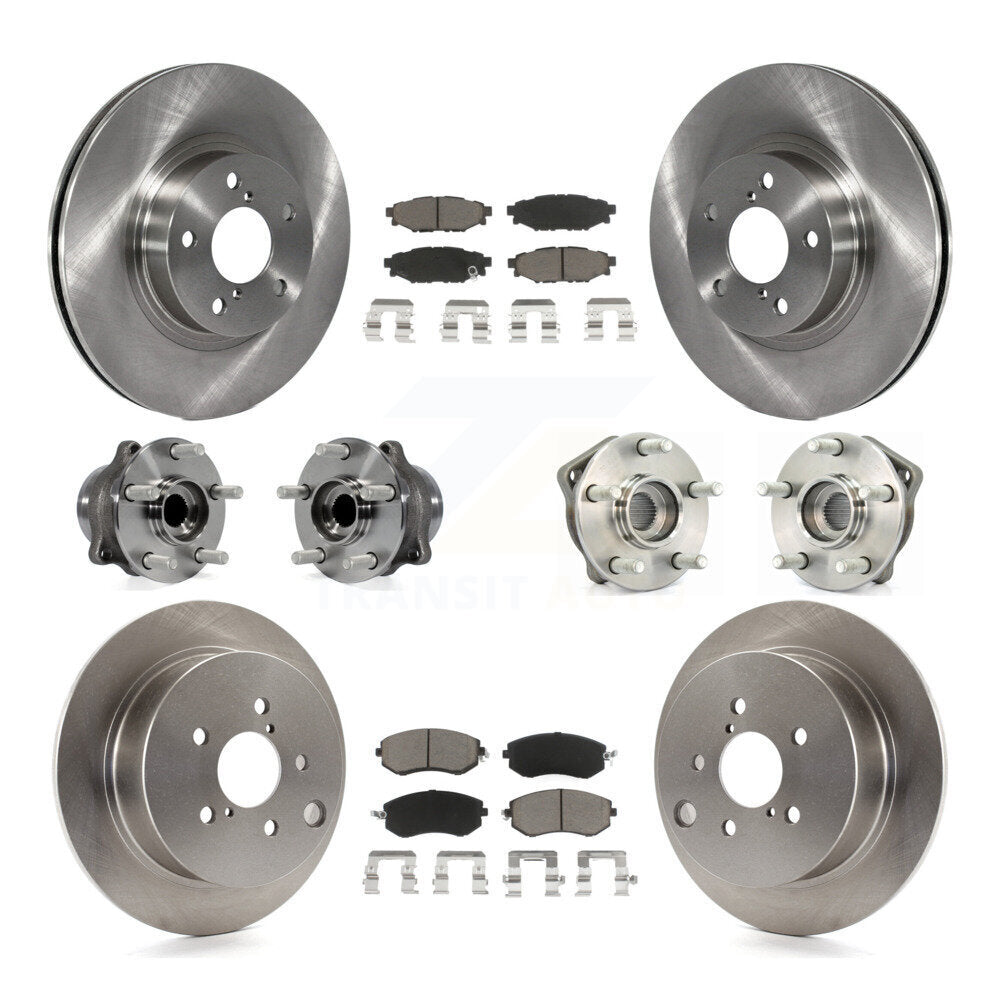 [Avant + Arrière] Kit d'ensemble roulement de roue et moyeu pour 2012-2013 Subaru Impreza Limited Base Premium KBB-119024