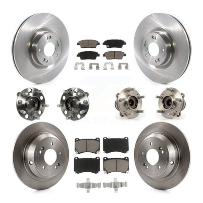 [Avant + Arrière] Kit d'ensemble roulement de roue et moyeu pour 2012-2014 Hyundai Genesis 5.0L KBB-119035