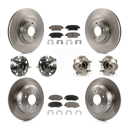[Avant + Arrière] Kit d'ensemble roulement de roue et moyeu pour 2012 Hyundai Genesis 3.8L KBB-119039