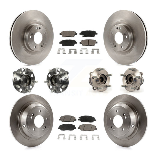 [Avant + Arrière] Kit d'ensemble roulement de roue et moyeu pour 2012 Hyundai Genesis 3.8L KBB-119039