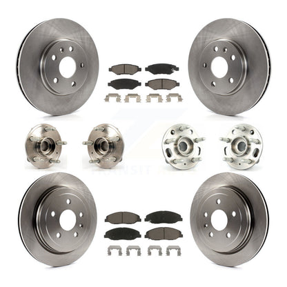[Avant + Arrière] Kit d'ensemble roulement de roue et moyeu pour Cadillac CTS sans Heavy Duty Brakes KBB-119042