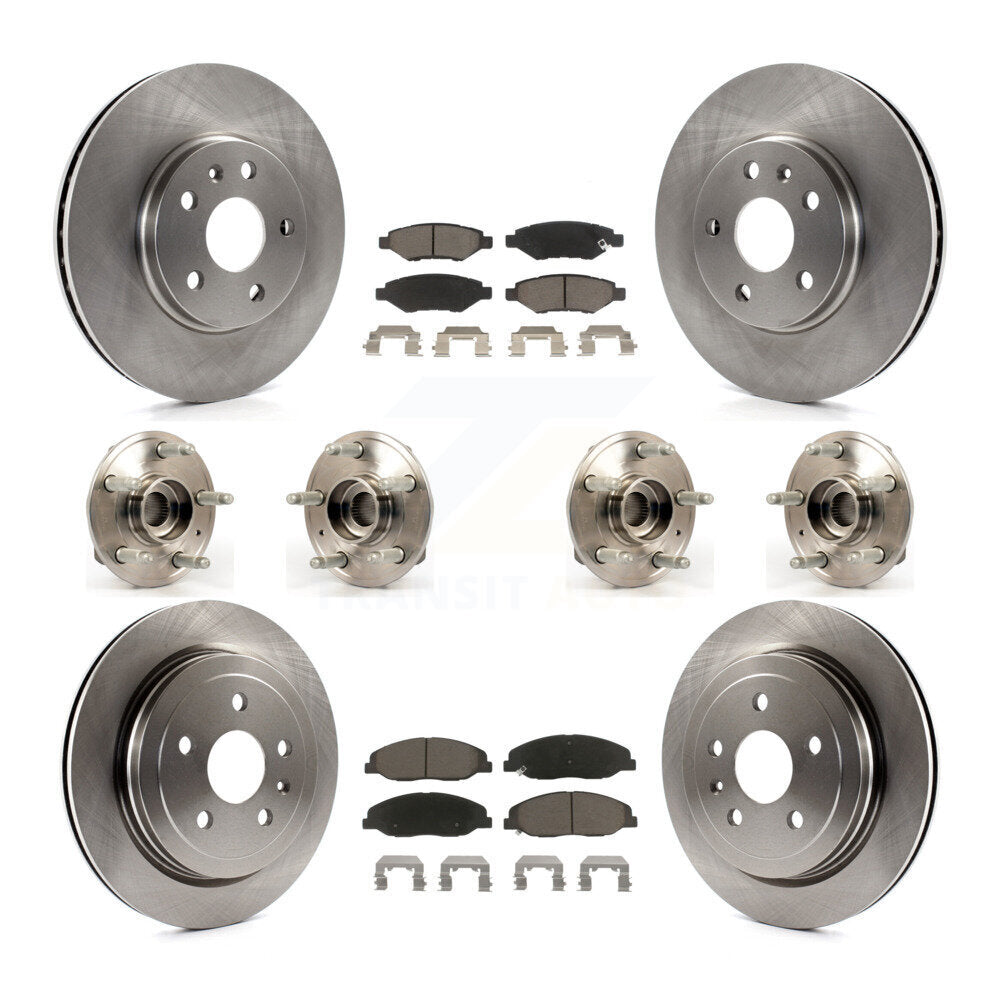 [Avant + Arrière] Kit d'ensemble roulement de roue et moyeu pour Cadillac CTS sans Heavy Duty Brakes KBB-119043