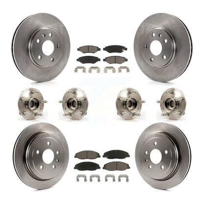 [Avant + Arrière] Kit d'ensemble roulement de roue et moyeu pour Cadillac CTS sans Heavy Duty Brakes KBB-119043