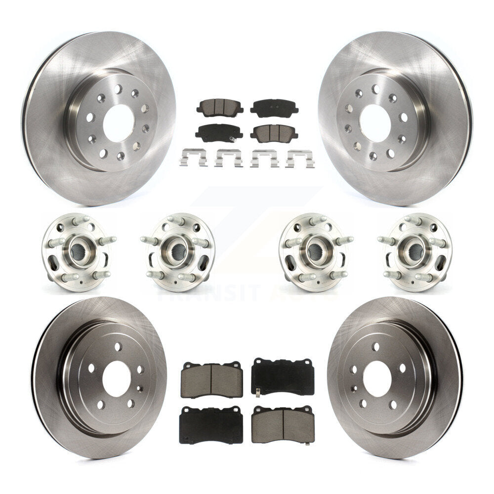 [Avant + Arrière] Kit d'ensemble roulement de roue et moyeu pour Cadillac CTS avec 17" Factory Wheels KBB-119045