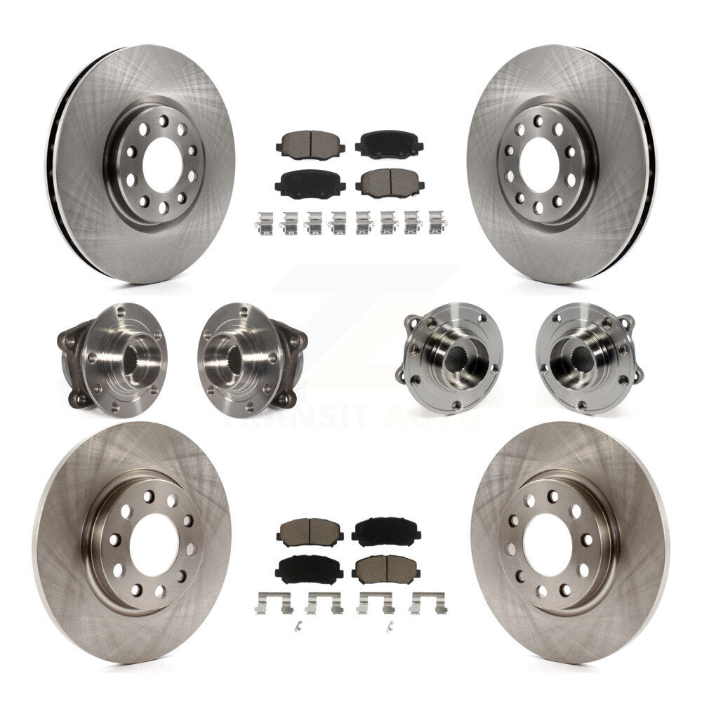 [Avant + Arrière] Kit d'ensemble roulement de roue et moyeu pour 2015-2017 Chrysler 200 AWD avec 305mm Diameter Rotor KBB-119048
