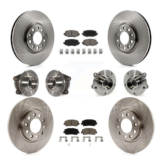 [Avant + Arrière] Kit d'ensemble roulement de roue et moyeu pour 2015-2017 Chrysler 200 AWD avec 305mm Diameter Rotor KBB-119048