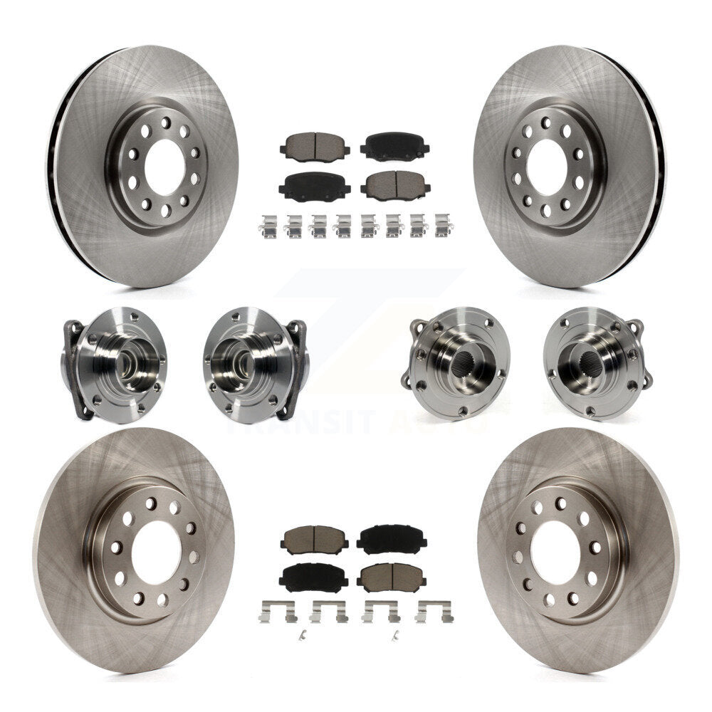 [Avant + Arrière] Kit d'ensemble roulement de roue et moyeu pour 2015-2017 Chrysler 200 FWD avec 305mm Diameter Rotor KBB-119049