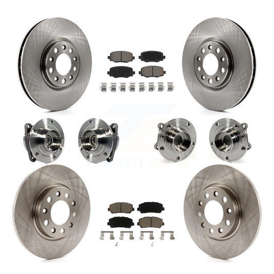 [Avant + Arrière] Kit d'ensemble roulement de roue et moyeu pour 2015-2017 Chrysler 200 FWD avec 305mm Diameter Rotor KBB-119049