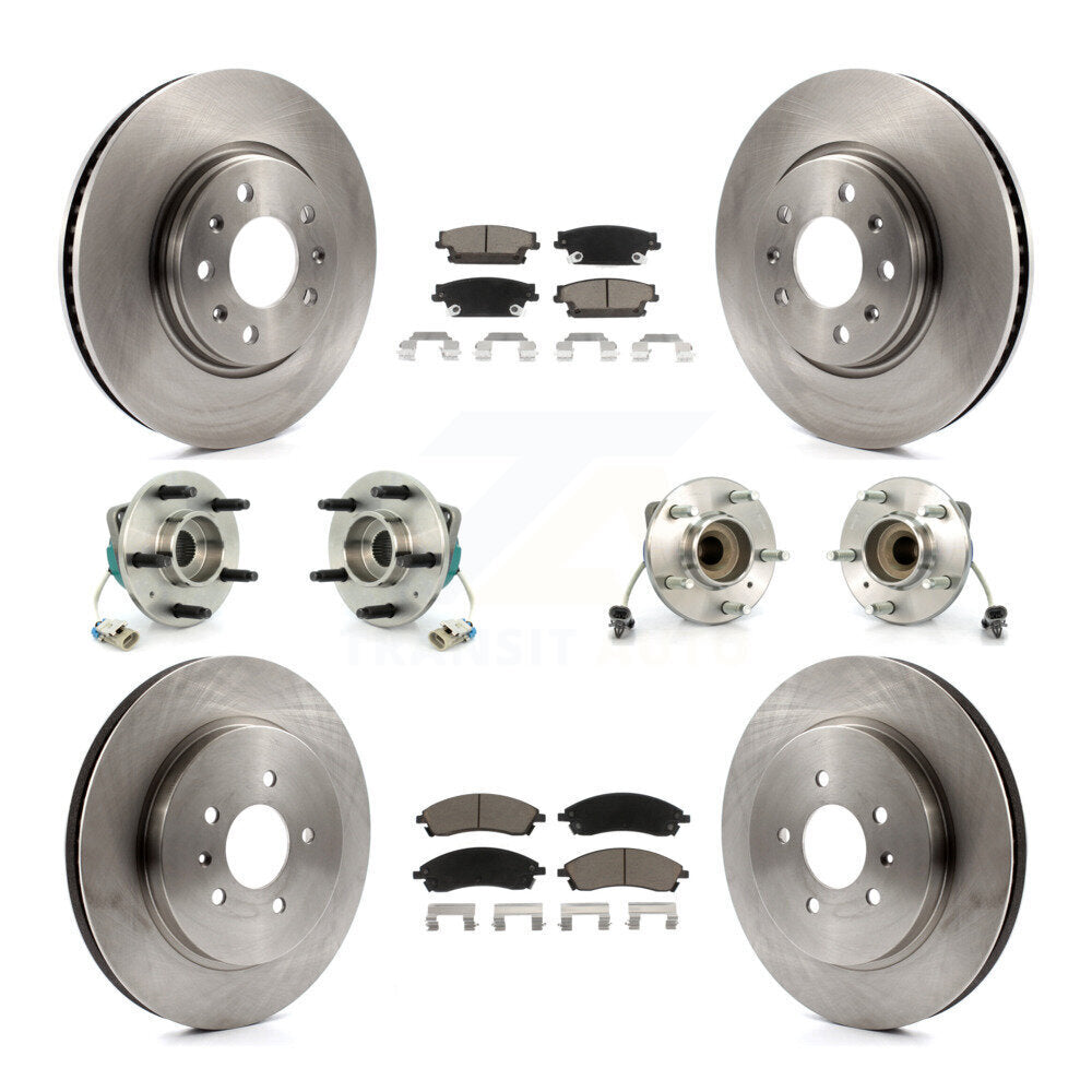 [Avant + Arrière] Kit d'ensemble roulement de roue et moyeu pour 2006-2007 Cadillac CTS Base avec Sport Suspension KBB-119053