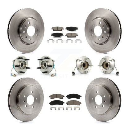 [Avant + Arrière] Kit d'ensemble roulement de roue et moyeu pour 2006-2007 Cadillac CTS Base avec Sport Suspension KBB-119053