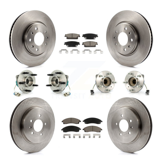 [Avant + Arrière] Kit d'ensemble roulement de roue et moyeu pour 2006-2007 Cadillac CTS Base avec Sport Suspension KBB-119053