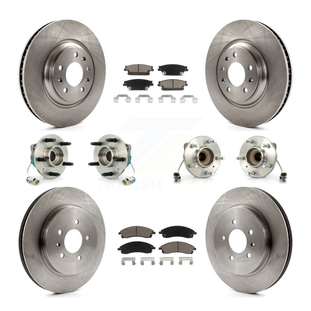 [Avant + Arrière] Kit d'ensemble roulement de roue et moyeu pour 2006-2007 Cadillac CTS Base avec Sport Suspension KBB-119054