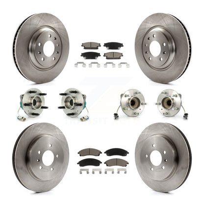 [Avant + Arrière] Kit d'ensemble roulement de roue et moyeu pour 2006-2007 Cadillac CTS Base avec Sport Suspension KBB-119054