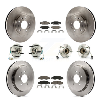 [Avant + Arrière] Kit d'ensemble roulement de roue et moyeu pour Cadillac CTS avec Standard Suspension KBB-119055